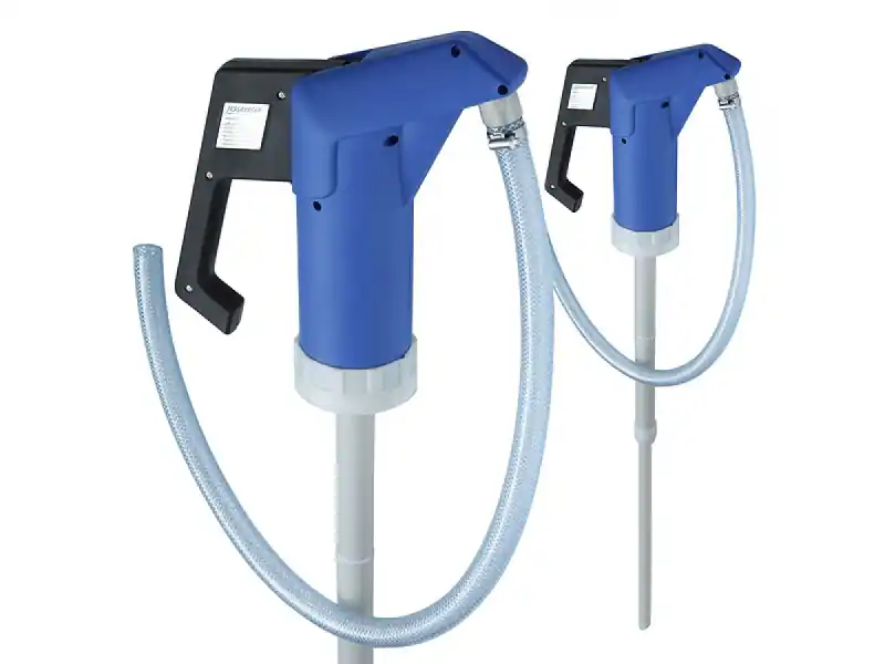 Ověřený Ruční pumpa na řídké tekuté potraviny | JP-04 modro/bílá