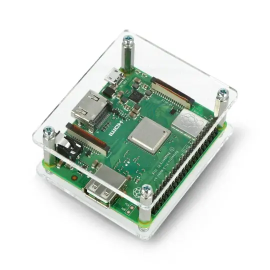 Pouzdro Raspberry Pi 3 A + průhledné otevřené Zlevněný
