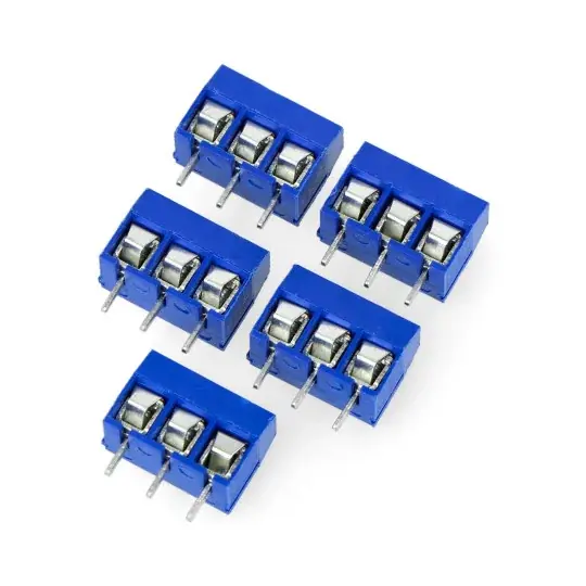 Konektor ARK, rozteč 5,0 mm, 3 piny (+) - 5ks. Originální