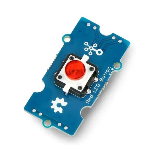 Cenový Hit Grove - Tlačítko s podsvícením - červené