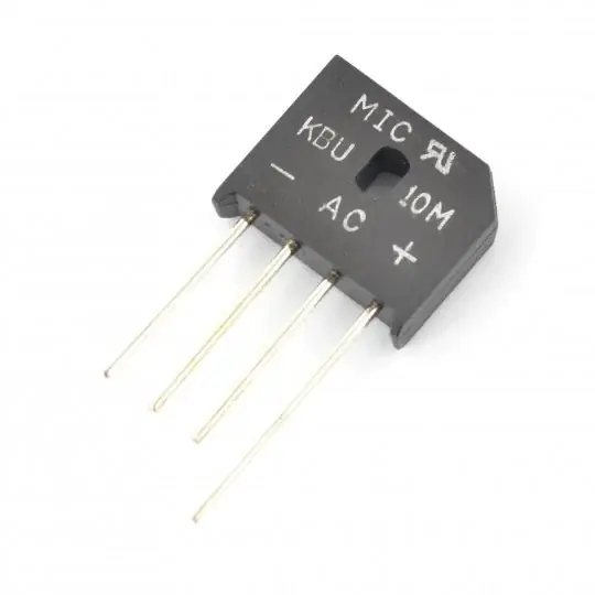 Jen Po Omezenou Doba Můstkový usměrňovač KBU10M - 1000V / 10A - plochý - 5ks