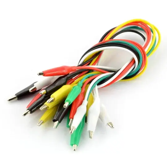 Cenově Výhodný Krokodýlí kabely Velleman CM11N - 50cm barva 10ks