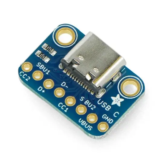 Poslední Šance Modul se zásuvkou USB typu C - konektor pro nepájivé pole - Adafruit 4090