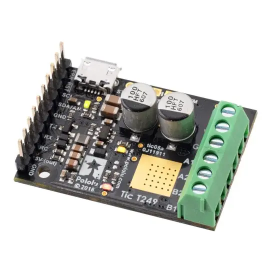 Tic T249 - ovladač krokového motoru USB 47V /4,5A - sestavený - Pololu 3138 Finální Výprodej