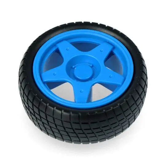 Tovární Cena Kolo s pneumatikou 65x26mm - modré