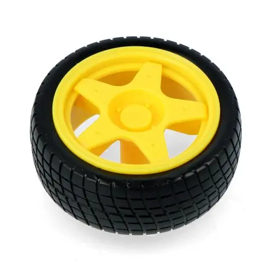 Nejlepší Volba Kolo s pneumatikou 65x26mm - žluté