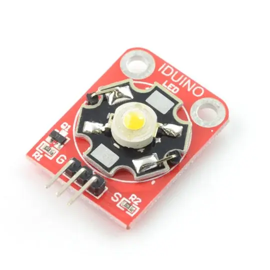 Modul s 3W výkonovou LED - bílý Cenový Hit