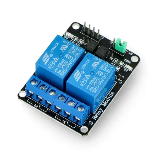 Sleva Reléový modul Iduino 2 kanály s optoizolací - kontakty 10A / 250VAC - cívka 5V