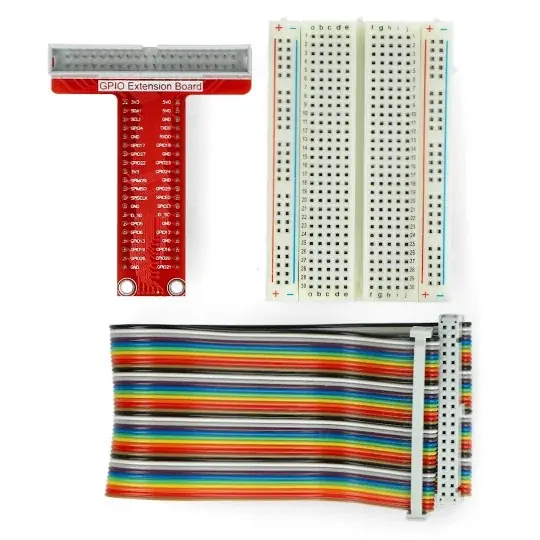 Tovární Cena Raspberry Pi 4B/3B+/3B/2B/B + GPIO rozšíření pro prkénko + páska + prkénko