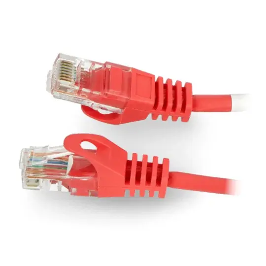 Sleva Lanberg Ethernet Patchcord UTP 5e 1,5m - červený