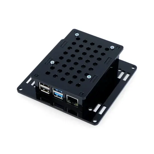 Pouzdro pro Raspberry Pi 4B Vesa v2 pro montáž na monitor - černé Ihned K Objednání