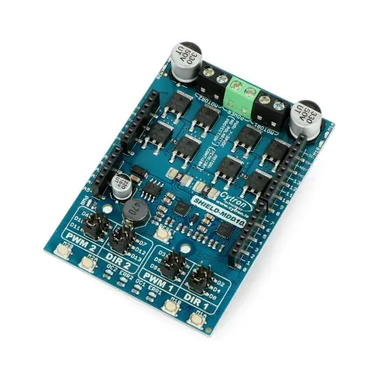 Cytron Shield-MDD10 - dvoukanálový budič stejnosměrného motoru 7V-30V / 10A - štít pro Arduino_ Akce