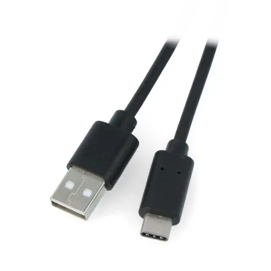 Lanberg USB A 2.0 - USB C černý kabel - 1m Výhodná Nabídka