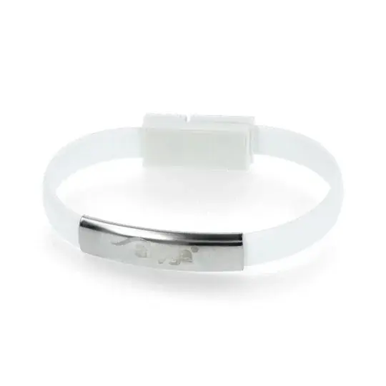 Bezpečná Platba Adaptér s kabelovým pásmem USB typu C - USB A bílý - 23 cm - Akyga AK-AD-47