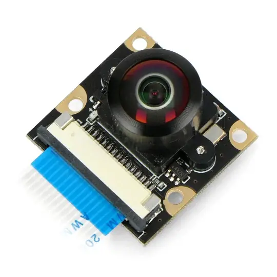 HD M OV5647 5Mpx fotoaparát - širokoúhlý - pro Raspberry Pi - Waveshare 14037 Ihned K Objednání