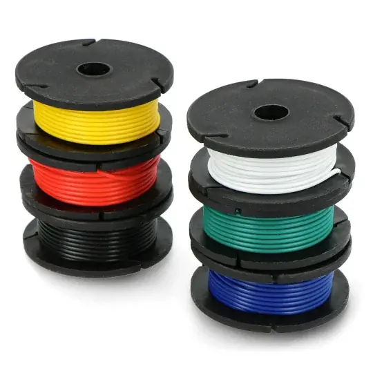 Výhodná Nabídka Kabelový svazek 22AWG - různé barvy - 7,5m x 6ks.