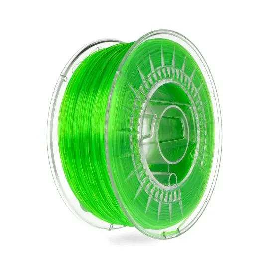 Tovární Cena Filament Devil Design PETG 1,75 mm 1 kg - jasně zelená transparentní