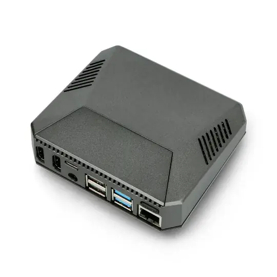 Zlevněný Hliníkové pouzdro pro Raspberry Pi 4B s ventilátorem - Argon One V2 - šedé