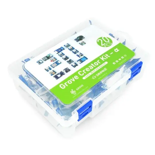 Nová Kolekce Grove Creator Kit - Alpha - sada 20 modulů Grove pro Arduino