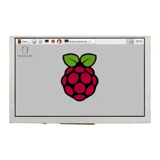 Akce Obrazovka DPI - LCD IPS 5 '' 800x480px pro Raspberry Pi 4B / 3B + / 3B / Zero - Waveshare 16381