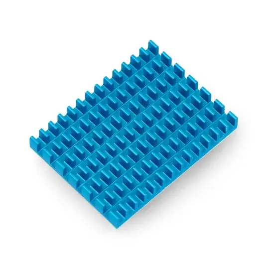 Chladič 40x30x5mm pro Raspberry Pi 4 s tepelně vodivou páskou - modrý Nejlepší Cena