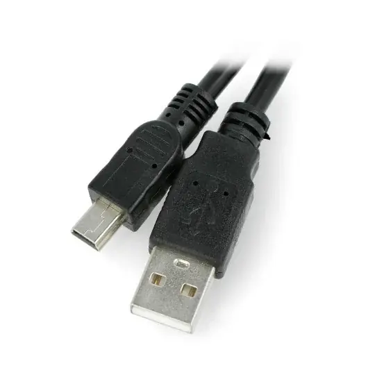Kabel MiniUSB B - A 2,0 Lanberg 0,3 m - černý Nejlepší Volba