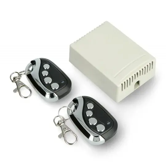 Dálkový ovladač 12/24V DC + dálkové ovladače 433,92MHz - 2 kanály Levný