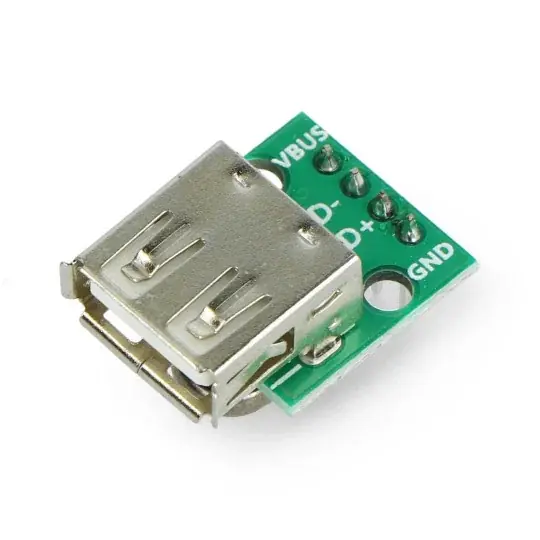 Nejlepší Volba Modul se zásuvkou USB typu A - pájené konektory