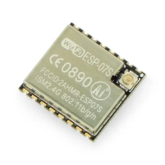 Objednat Nyní WiFi modul ESP-07S ESP8266 - 9 GPIO, ADC, U.FL zásuvka