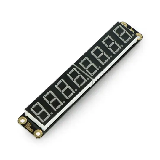 Gravitace - 8místný segmentový displej I2C - zelená - DFRobot DFR0646-G Dokud Zásoby Vydrží