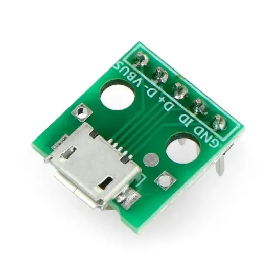 Jen Po Omezenou Doba Modul s microUSB zásuvkou - pájené konektory