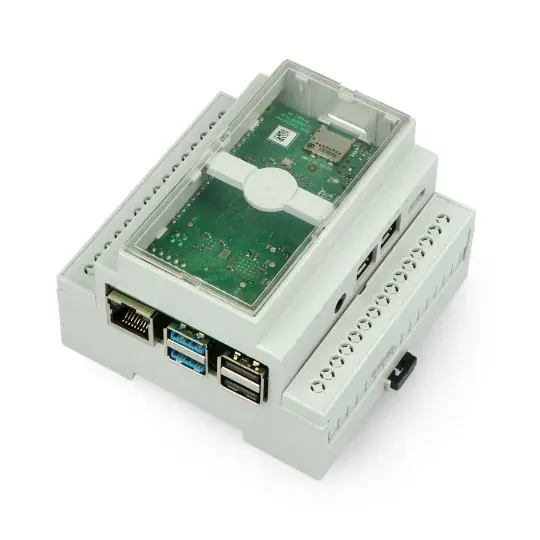 Pouzdro pro Raspberry Pi 4B na DIN lištu - Multicomp Pro - šedé Nejlepší Volba
