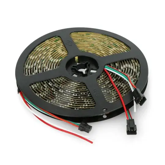 Víkendová Akce RGB LED pásek WS2812B - digitální, adresovaný - IP65 60 LED / m, 18W / m, 5V - 5m - černý