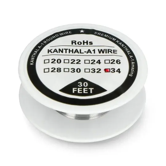 Dokud Zásoby Vydrží Odporový drát Kanthal A1 0,16 mm 56 Ω / m - 9,1 m