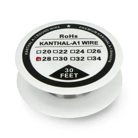Odporový drát Kanthal A1 0,32 mm 18 Ω / m - 9,1 m Horká Nabídka