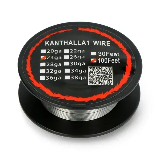 Nejprodávanější Odporový drát Kanthal A1 0,51 mm 6 Ω / m - 30,5 m