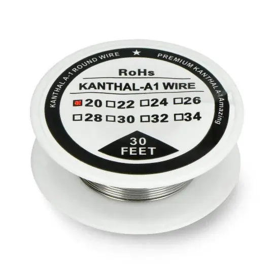 Odporový drát Kanthal A1 0,81 mm 2,85 Ω / m - 9,1 m Cenově Výhodný