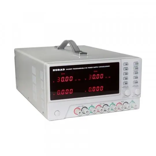 Časově Omezené Trojitý laboratorní napájecí zdroj Korad KA3305P 2x30V / 5A + 5V / 3A - komunikace s PC