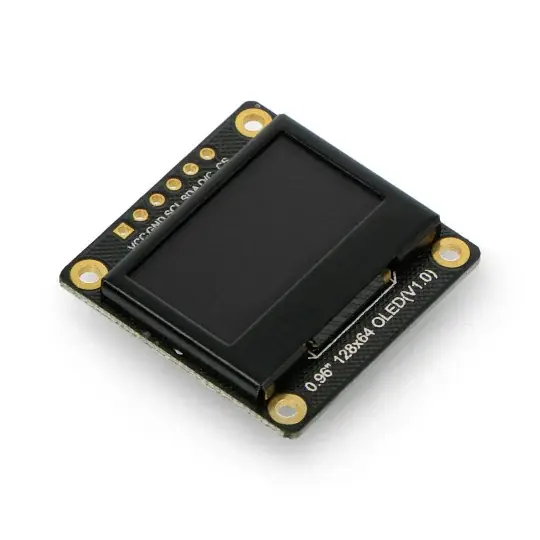 OLED displej, monochromatický grafický 0,96 '' 128x64px I2C / SPI - DFRobot DFR0650 Oblíbený