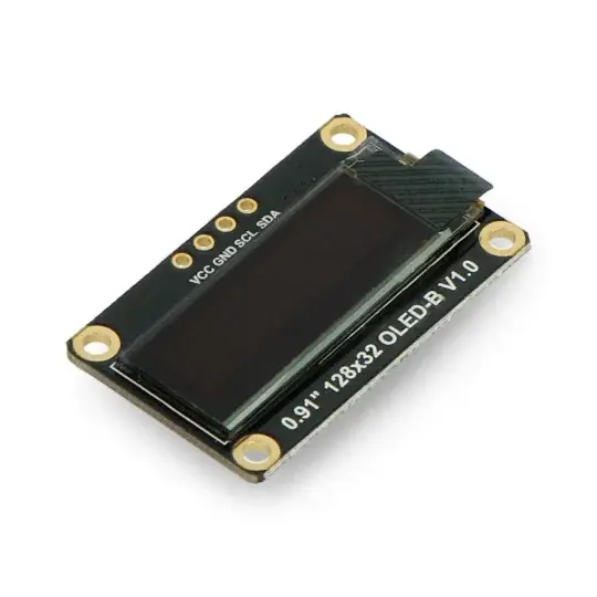 OLED displej, monochromatický grafický 0,91 '' 128x32px I2C - DFRobot DFR0648 Kup Teď