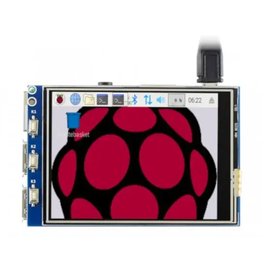 Dotykový displej - odporový LCD TFT 3,2 '' 320x240px pro Raspberry Pi 4B / 3B + / 3B - SPI GPIO Cenový Hit