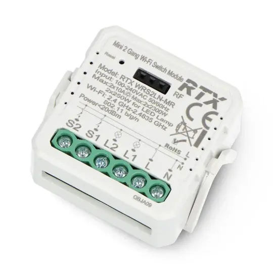 Tuya RTX WRS2 - 2x 100-240V AC WiFi relé Víkendová Akce