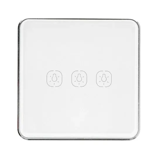 Vrácení Zdarma Tuya LS3 - nástěnný dotykový spínač - ZigBee - 3kanálový