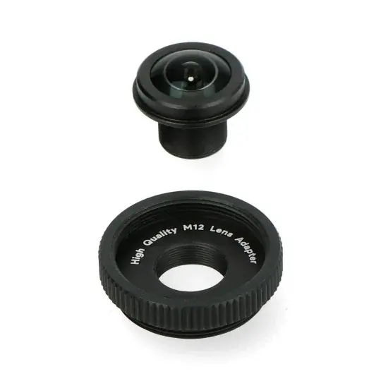 Objektiv Fisheye M12 1,56 mm s adaptérem pro fotoaparát Raspberry Pi - ArduCam LN031 Výprodej