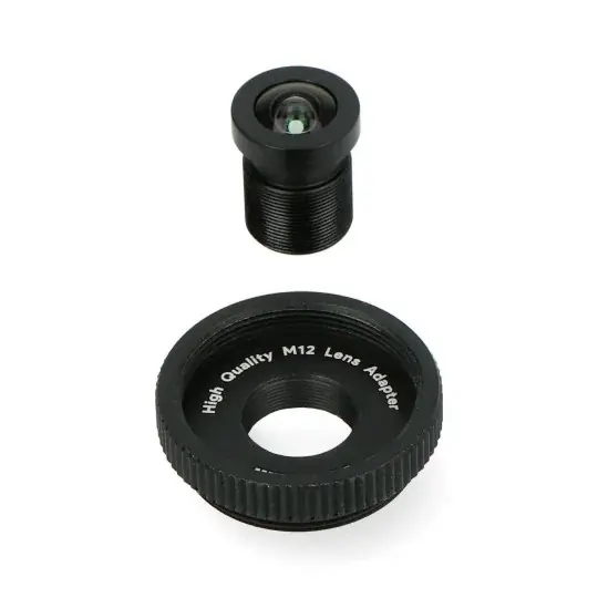 Objektiv M12 3,56 mm s adaptérem pro kameru Raspberry Pi - ArduCam LN033 Akční Nabídka