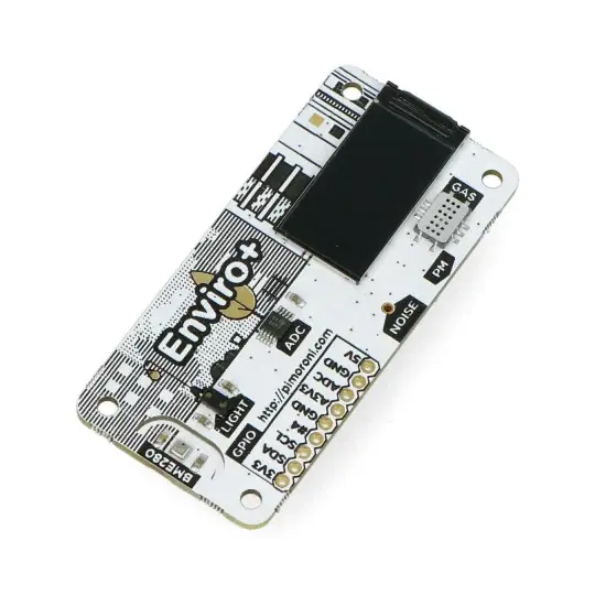Enviro pHAT - teplota, vlhkost, tlak, světlo, čidlo plynu, ADC s mikrofonem - překrytí pro Raspberry Pi Expresní Doručení