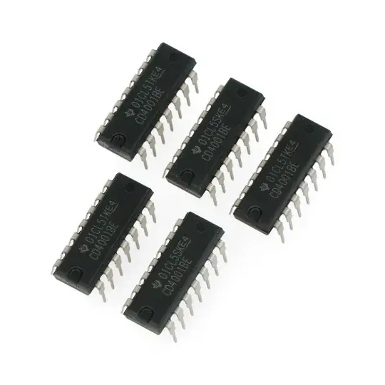Akce Logický obvod CD4001BE 4xNOR - 5ks.