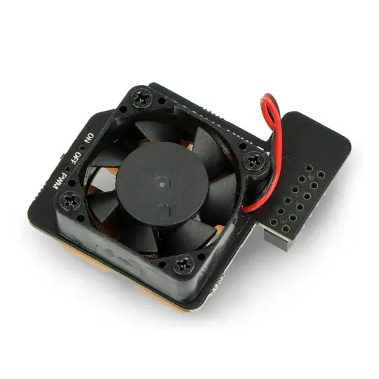 Argon Mini Fan pro Raspberry Pi 4B s vypínačem a chladičem Sleva