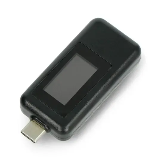 USB tester Keweisi KWS-1802C měřič proudu a napětí z USB C portu - černý Poslední Šance