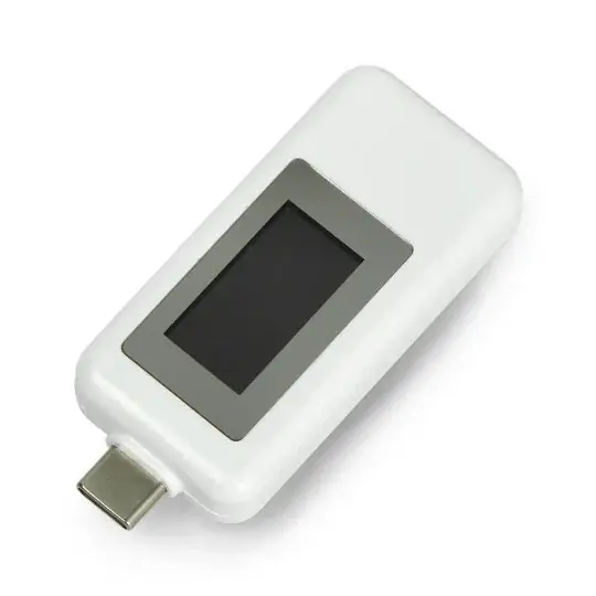 Vrácení Zdarma USB tester Keweisi KWS-1802C měřič proudu a napětí z USB C portu - bílý
